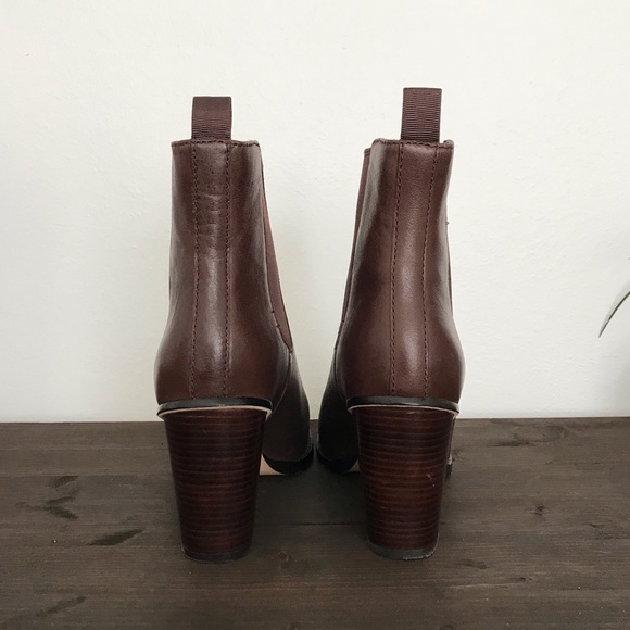 [Cole Haan] Brown Heeled Ankle Boot Booties - Picture 7 of 8